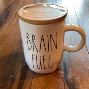 Rae Dunn brain fuel double sided mug